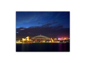 Bilderdepot24 Leinwandbild Sydney Opera House und die Harbour Bridge