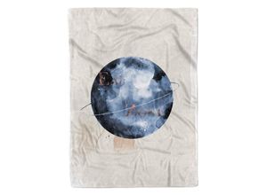 Sinus Art Handtücher Handtuch Strandhandtuch Saunatuch Kuscheldecke Kunstvoll Vollmond Astrologie Sterne