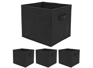DuneDesign Aufbewahrungsbox 4er Set Aufbewahrungsbox für Kallax Regal 33x38x33