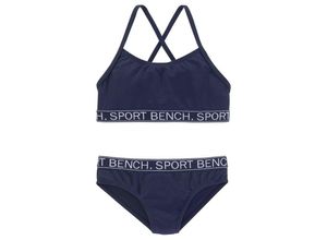 Bench. Bustier-Bikini Yva Kids in sportlichem Design und Farben, blau