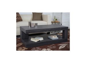 Couchtisch MCW-A32, Wohnzimmertisch, 3D-Struktur, 40x110x60cm ~ schwarze Eicheoptik