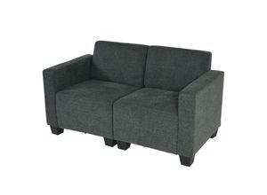 MCW Modular 2-Sitzer Sofa Couch Moncalieri, Stoff/Textil ~ anthrazit-grau