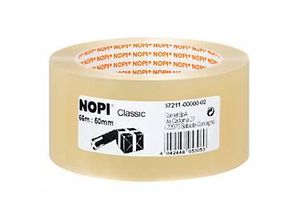 Packband Nopi® Classic 4042, Gesamtstärke 52 μ, L 66 m x B 55 mm, Rollen-∅ 76 mm, Polypropylen-Folie, transparent, 36 Rollen