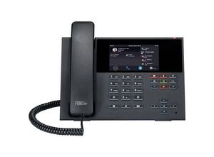 Auerswald COMfortel D-400 Schnurgebundenes Telefon, VoIP Anrufbeantworter, Freisprechen, PoE, Headsetanschluss Touch-Farbdisplay Schwarz