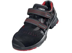 uvex 1 8536251 ESD Sicherheitssandale S1P Schuhgröße (EU): 51 Rot/Schwarz 1 Paar