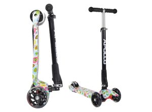 Apollo Scooter Kinder Roller Kids Whiz LED Wheels