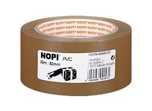 PVC Packband Nopi 57215, braun, 50 mm, 6 Rollen