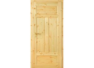 Kilsgaard Zimmertür mit Zarge Set Typ 02/04-N Holz Kiefer lackiert, DIN Links, 270-289 mm,985x2110 mm