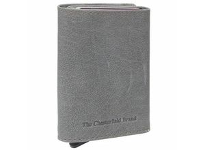 The Chesterfield Brand Antique Buff Paris Kreditkartenetui RFID Leder 7 cm light grey