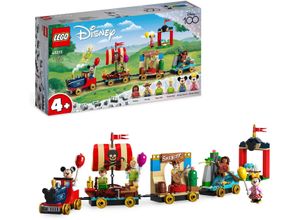 LEGO® Konstruktionsspielsteine Disney Geburtstagszug (43212), LEGO® Disney, (200 St), Made in Europe, bunt