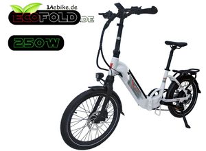 Ecofold E-Bike 20 Zoll ECOFOLD BFH400N E-Bike Bafang Heckmotor 250W weiss