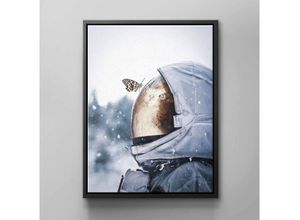 DOTCOMCANVAS® Leinwandbild Astronaut Butterfly
