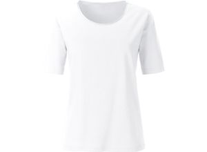 Damen Rundhalsshirt in weiß ,Größe 42, Witt Weiden, 100% Baumwolle