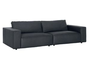 GALLERY M branded by Musterring Big-Sofa LUCIA, in vielen Qualitäten und 4 unterschiedlichen Nähten, 3-Sitzer, grau