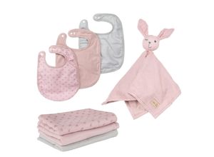 roba Organic Geschenkset Baby Essentials 'Lil Planet' rosa/mauve aus Bio-Baumwolle, GOTS, nachhaltig