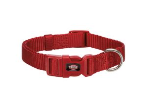 TRIXIE Premium Hundehalsband aus Nylon, L–XL: 40–65 cm/25 mm, rot