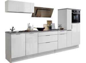 OPTIFIT Küchenzeile Tara, ohne E-Geräte, mit Vollauszug und Soft-Close-Funktion, Breite 320 cm, weiß