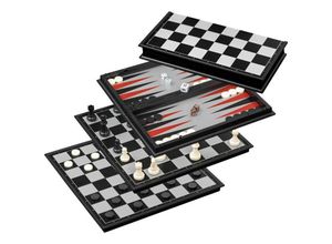 Philos 2506 Schach-Backgammon-Dame-Set magnetisch