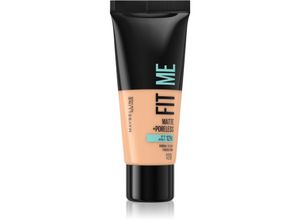 Maybelline Fit Me! Matte+Poreless mattifying foundation for normal to oily skin shade 120 Classic Ivory 30 ml