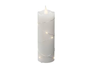Konstsmide Christmas LED-Wachskerze weiß Lichtfarbe Warmweiß 15,2 cm