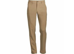 Performance Chino im Classic Fit, Herren,  Beige, Polyester, by Lands' End