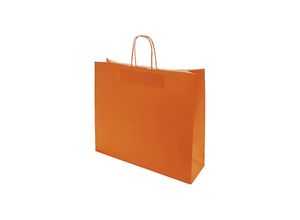 Papiertragetasche FRESH, orange, LxBxH 420 x 130 x 370 mm, 110 g/m², VE 150 Stk