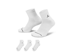 Jordan Knöchelsocken für jeden Tag (3 Paar) - Weiß