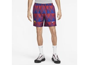 FC Barcelona Flow Nike Fußballshorts mit Grafik für Herren - Rot