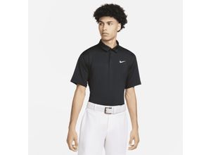 Nike Dri-FIT Tour einfarbiges Golf-Poloshirt für Herren - Schwarz