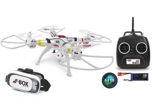 Jamara RC-Quadrocopter Payload GPS VR Drone Altitude HD (Set, Komplettset), mit Kamera, weiß