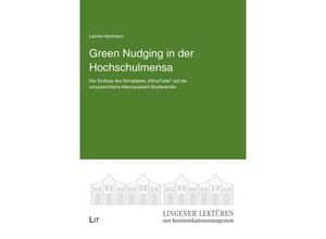 Green Nudging in der Hochschulmensa - Leonie Hartmann, Taschenbuch