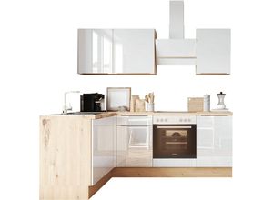 RESPEKTA Winkelküche Safado aus der Serie Marleen, Breite 220 cm, mit Soft-Close, in exklusiver Konfiguration für OTTO, weiß