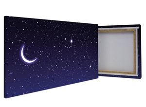 wandmotiv24 Leinwandbild Sternennacht