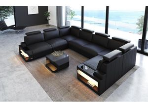 Sofa Dreams Wohnlandschaft Leder Couch Sofa Siena U Form Ledersofa