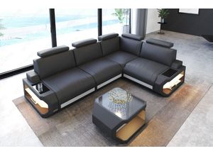 Sofa Dreams Ecksofa Leder Couch Siena L Form Ledersofa