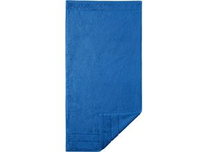 Egeria Badetuch Prestige, Walkfrottee (1-St), Uni Programm mit Streifenbordüre, SUPIMA Baumwolle, blau