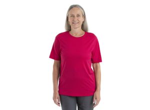 Icebreaker Merino Granary Short Sleeve T-Shirt - Woman - Electron Pink - Size S