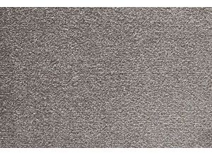 Teppichboden Coupon Velours Verona, Andiamo, rechteckig, Höhe: 6 mm, Uni Farben, Breite 400 cm oder 500 cm, strapazierfähig, pflegeleicht, grau
