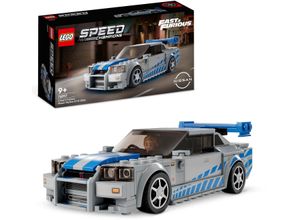 LEGO® Konstruktionsspielsteine 2 Fast 2 Furious – Nissan Skyline GT-R (R34) (76917), (319 St), LEGO® Speed Champions, bunt