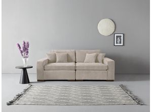 Guido Maria Kretschmer Home&Living 2-Sitzer Skara, Lounge-Sofa mit Federkernpolsterung, in vielen Bezugsvarianten, beige