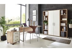 BMG Möbel Büro-Set Tabor Mini Kombi 3, beige|weiß