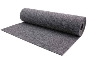 Nadelvliesteppich TURBO, Primaflor-Ideen in Textil, rechteckig, Höhe: 5 mm, robust und strapazierfähig, fußbodenheizungsgeeignet, Kurzflor Teppich, grau