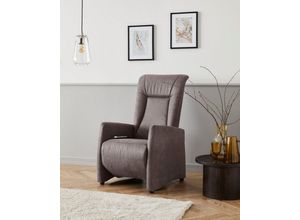 sit&more TV-Sessel Melissa, wahlweise elektrisch oder manuell verstellbar, optional Aufstehhilfe, grau