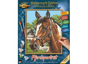 Schipper Malen nach Zahlen Meisterklasse Klassiker - Pferdeportrait, Made in Germany, bunt