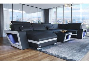 Sofa Dreams Wohnlandschaft Ledersofa Catania U Form Couch Leder Sofa