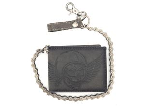 JOCKEY CLUB Geldbörse echt Leder Portemonnaie mit RFID Schutz "Wing of Hell"
