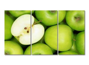 WandbilderXXL Leinwandbild Green Apples