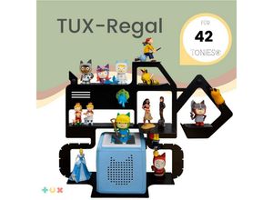 TUX Wandregal TUX-Regal passend für Toniebox und über 40 Tonies "Bagger"
