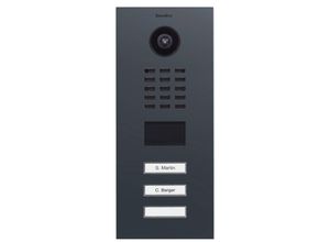 DoorBird DoorBird - Video Türstation D2103V mit 3 Klingeltasten Video-Türsprechanlage (Außenbereich