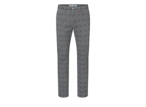 MAC 5-Pocket-Jeans MAC LENNOX PRINTED GABARDINE steel blue check 6365-00-0689L 074K